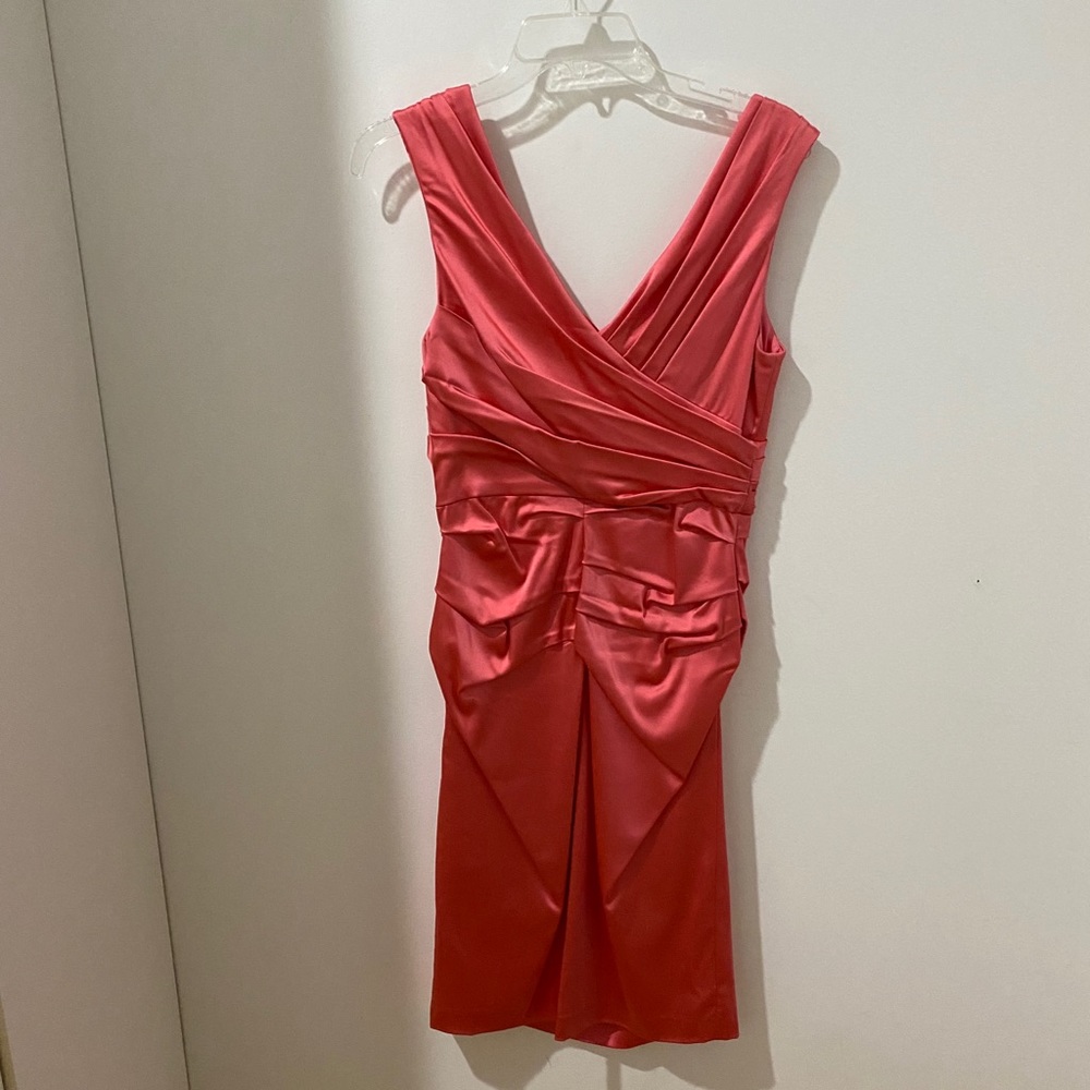 Pink midi dress